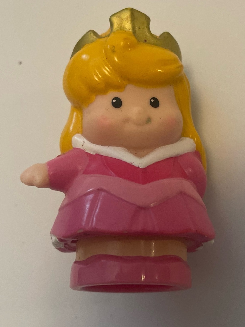 Little People Princess Aurora Sleeping Beauty Figure pink dress with crown